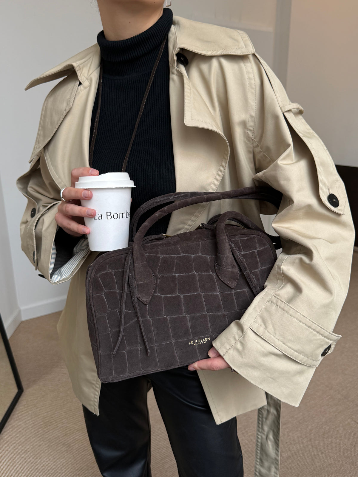 Mini Siera Croco Suede