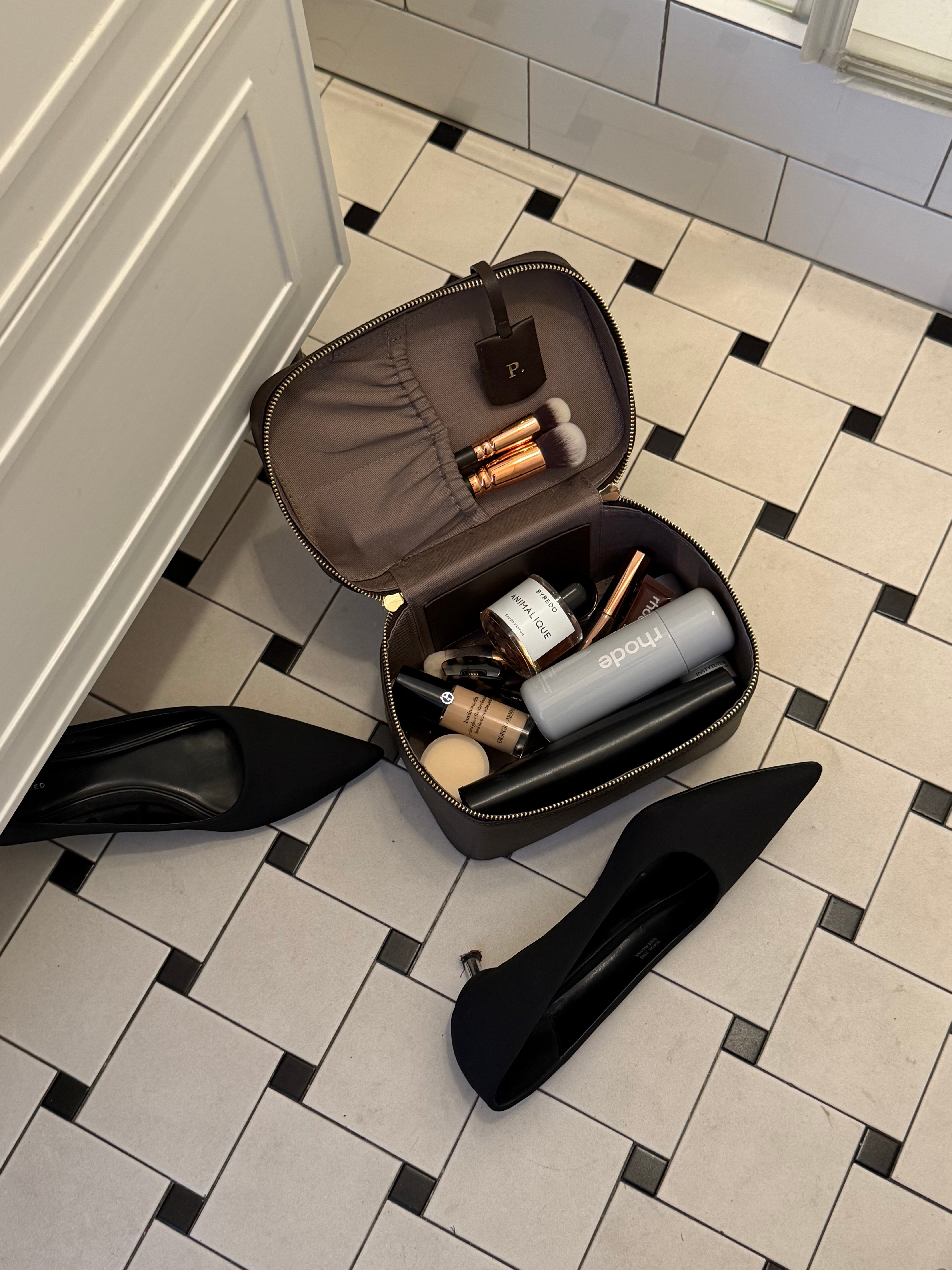 Vanity Case Brown Grain