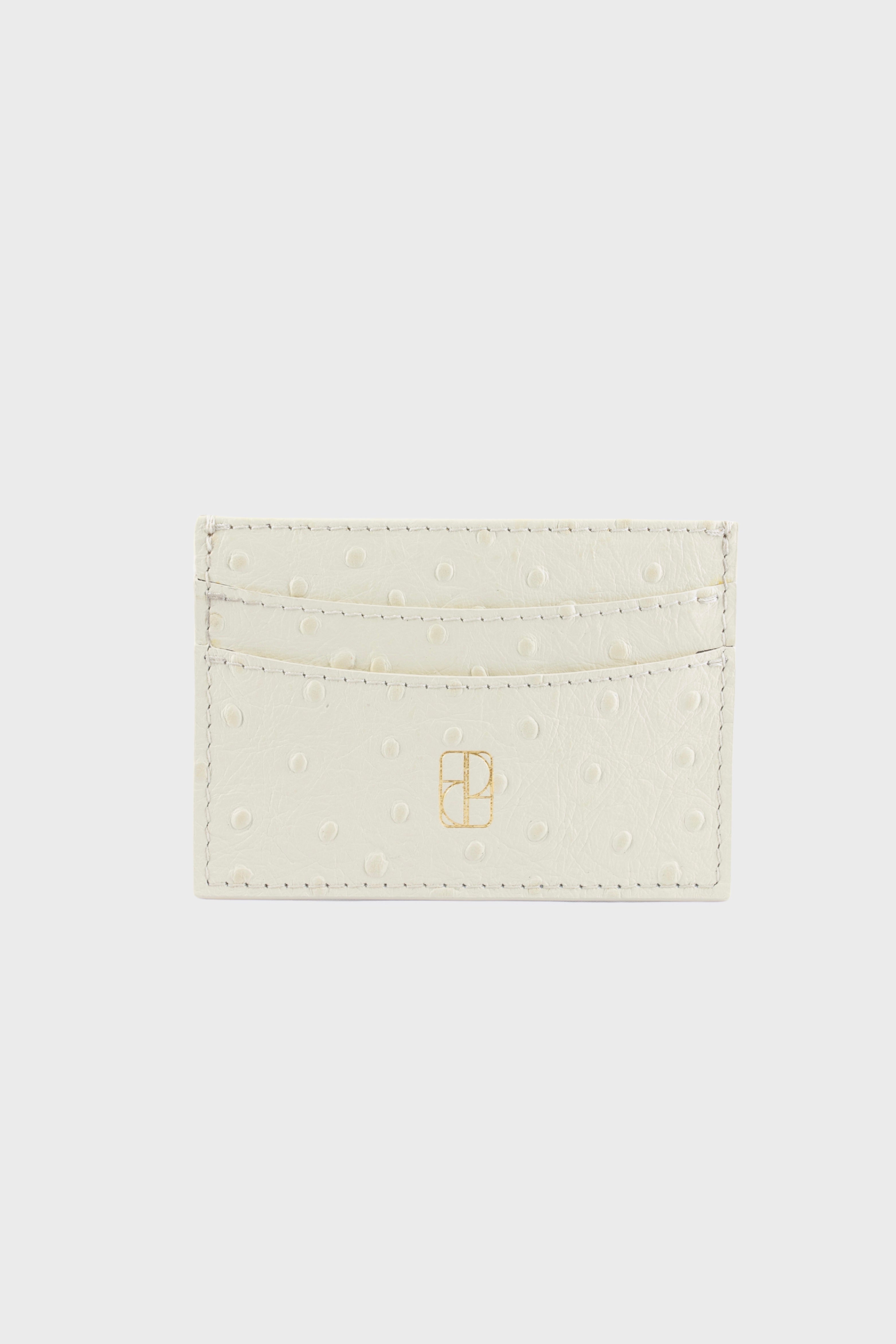 Cardholder Cream Ostrich