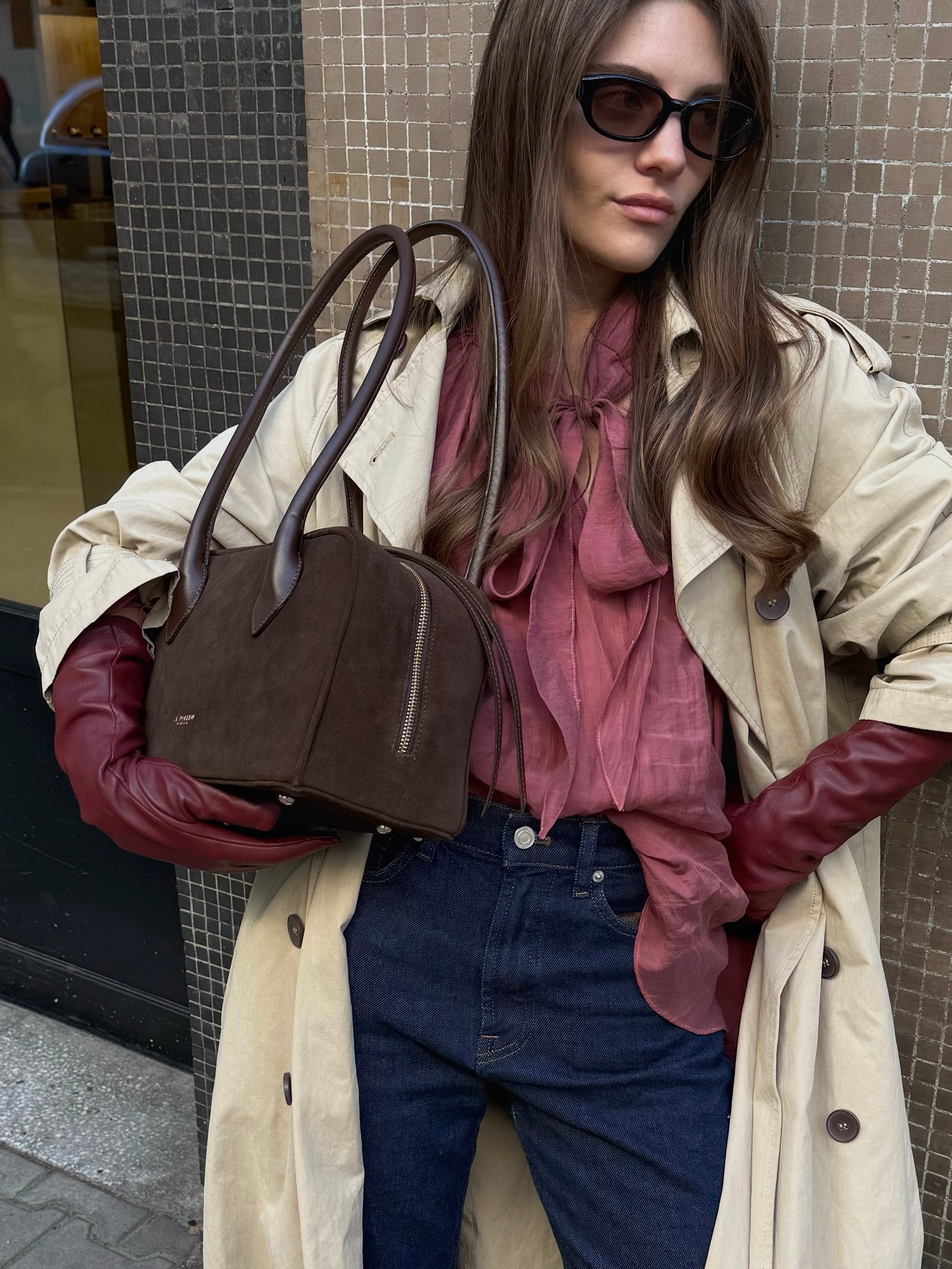 Mini Siera Chocolate Suede