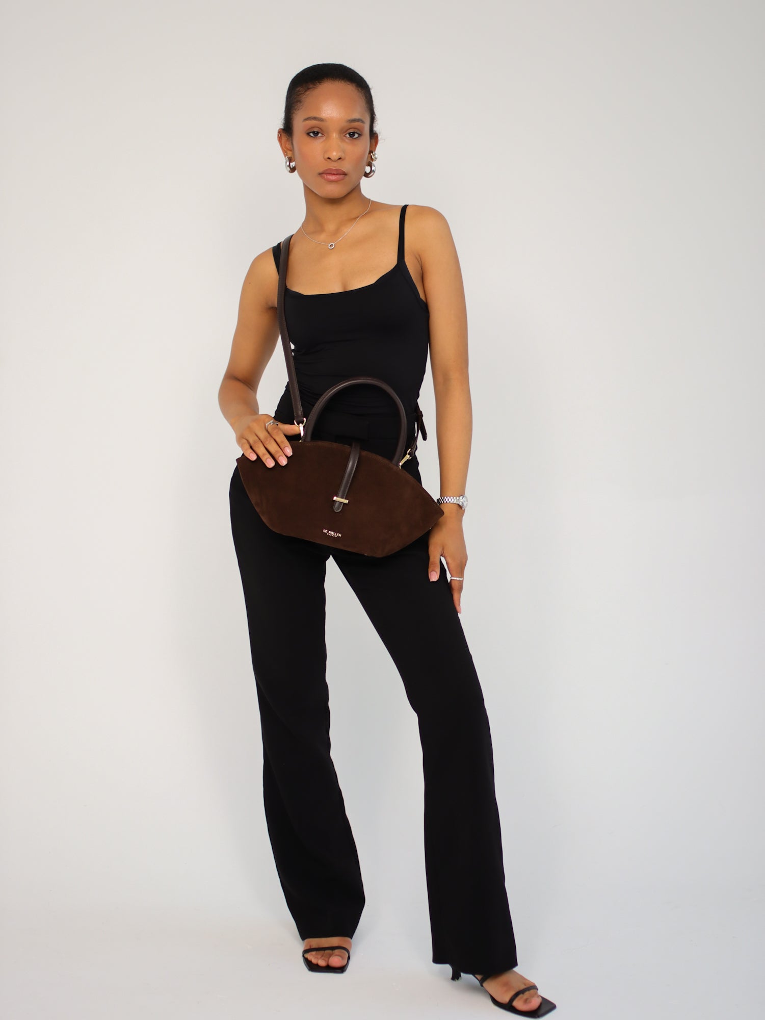 Mini Alva Chocolate Suede