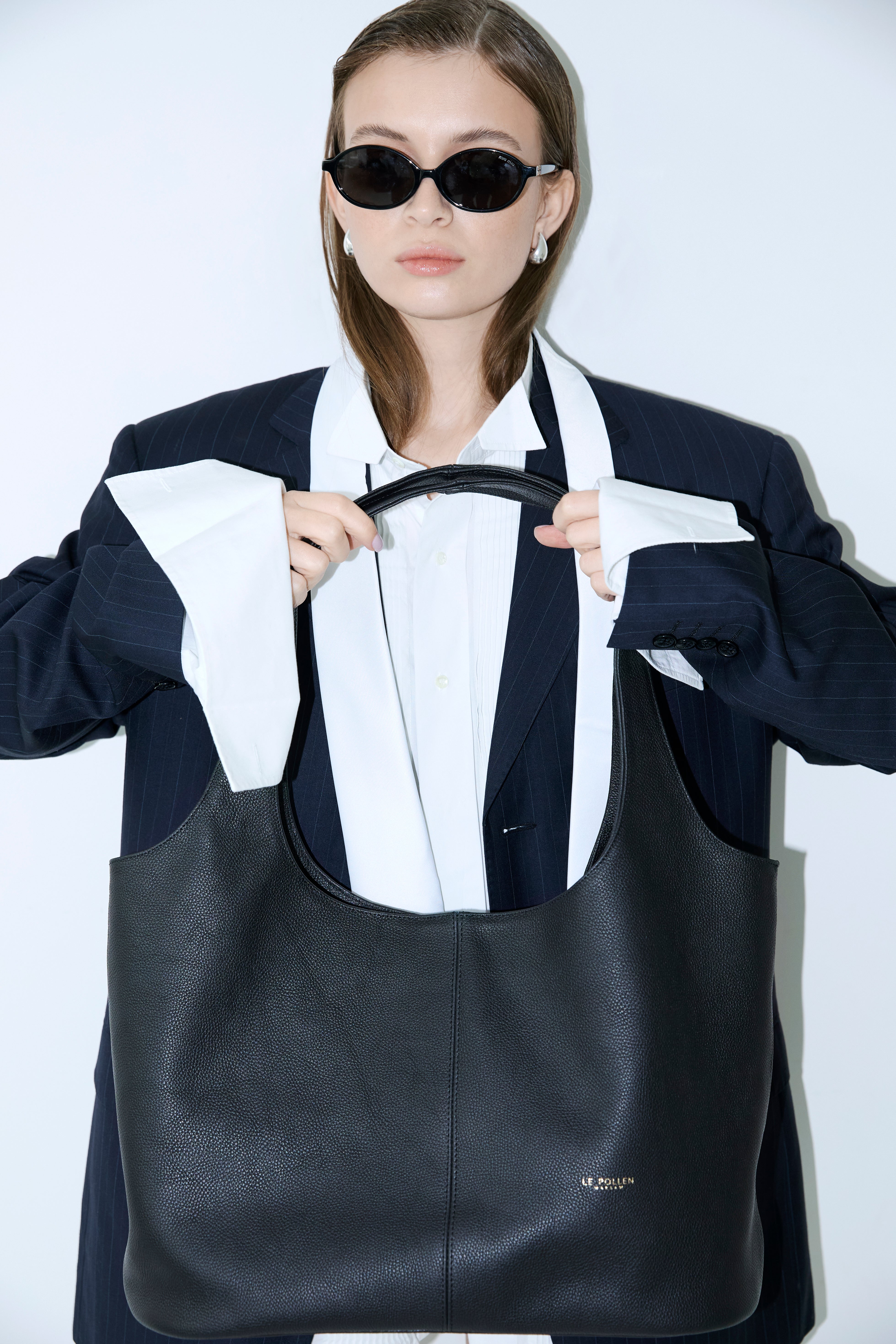 Easy Tote Black Grain