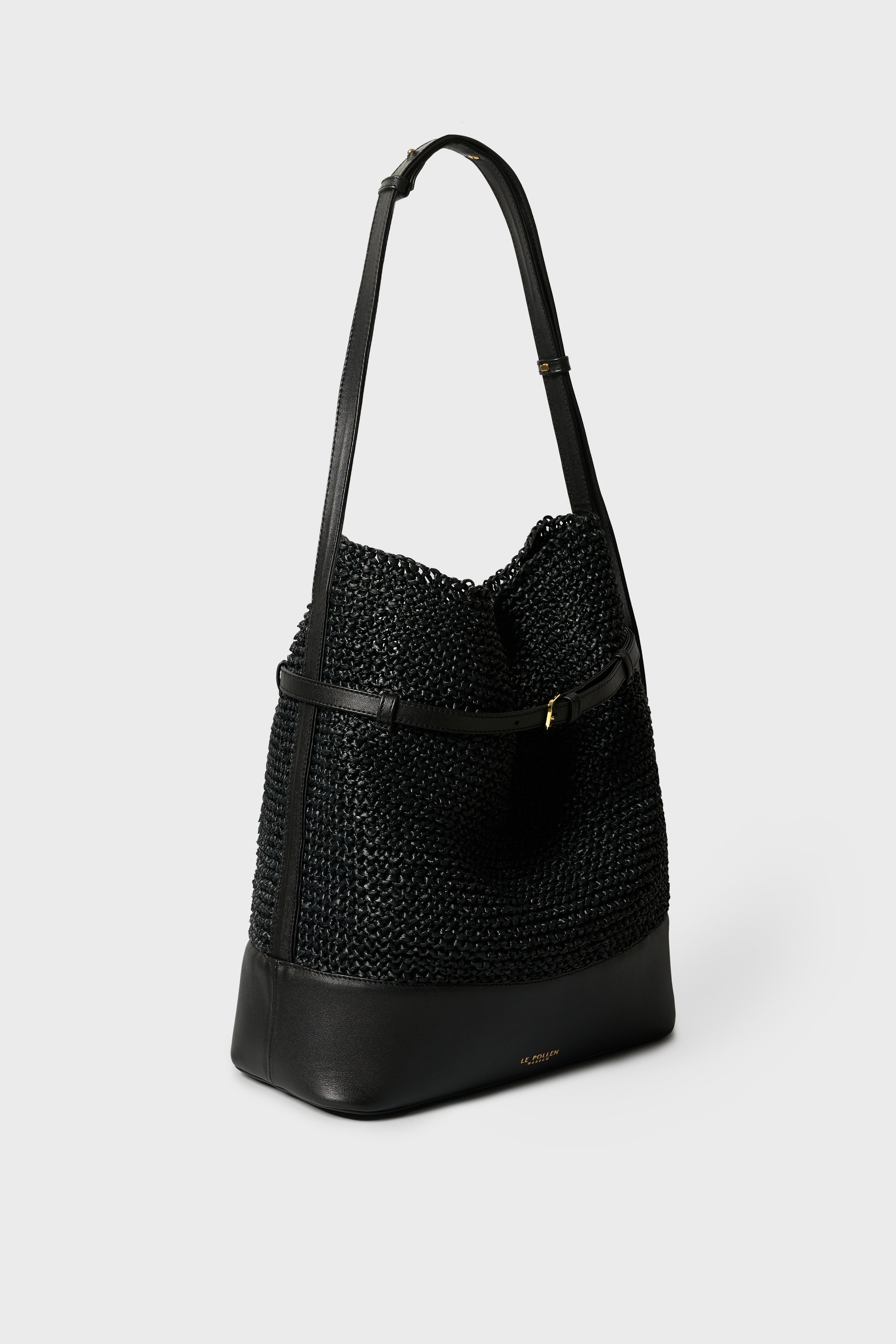 Nubia Black Raffia