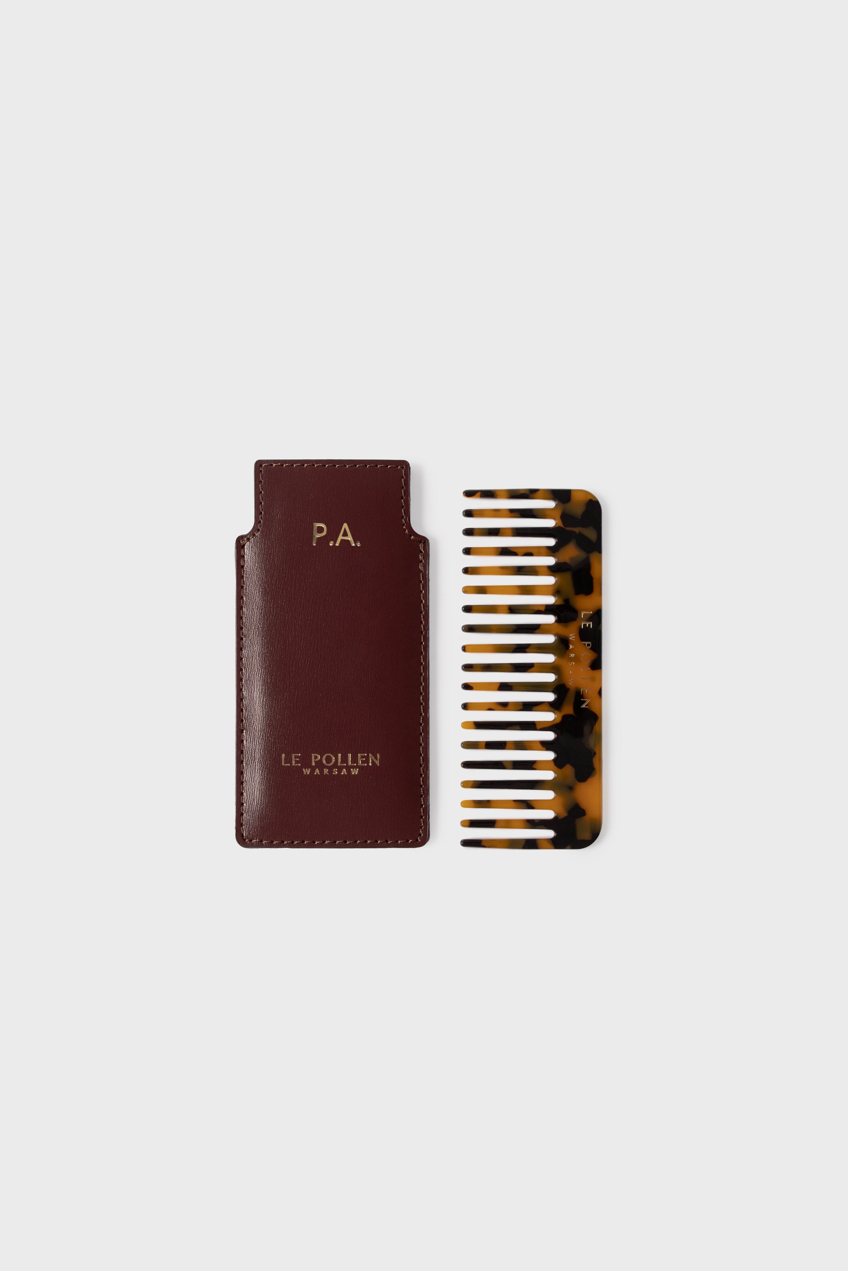 Hair Comb Burgundy Smooth