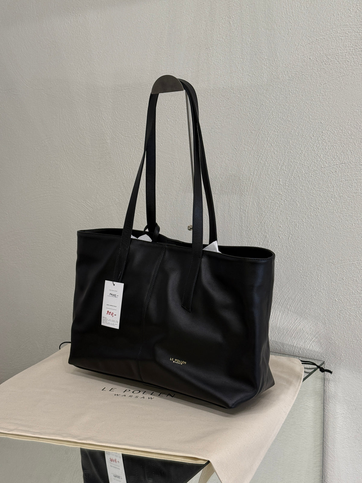 Shopper Noam Large Black Nappa Sample Sale