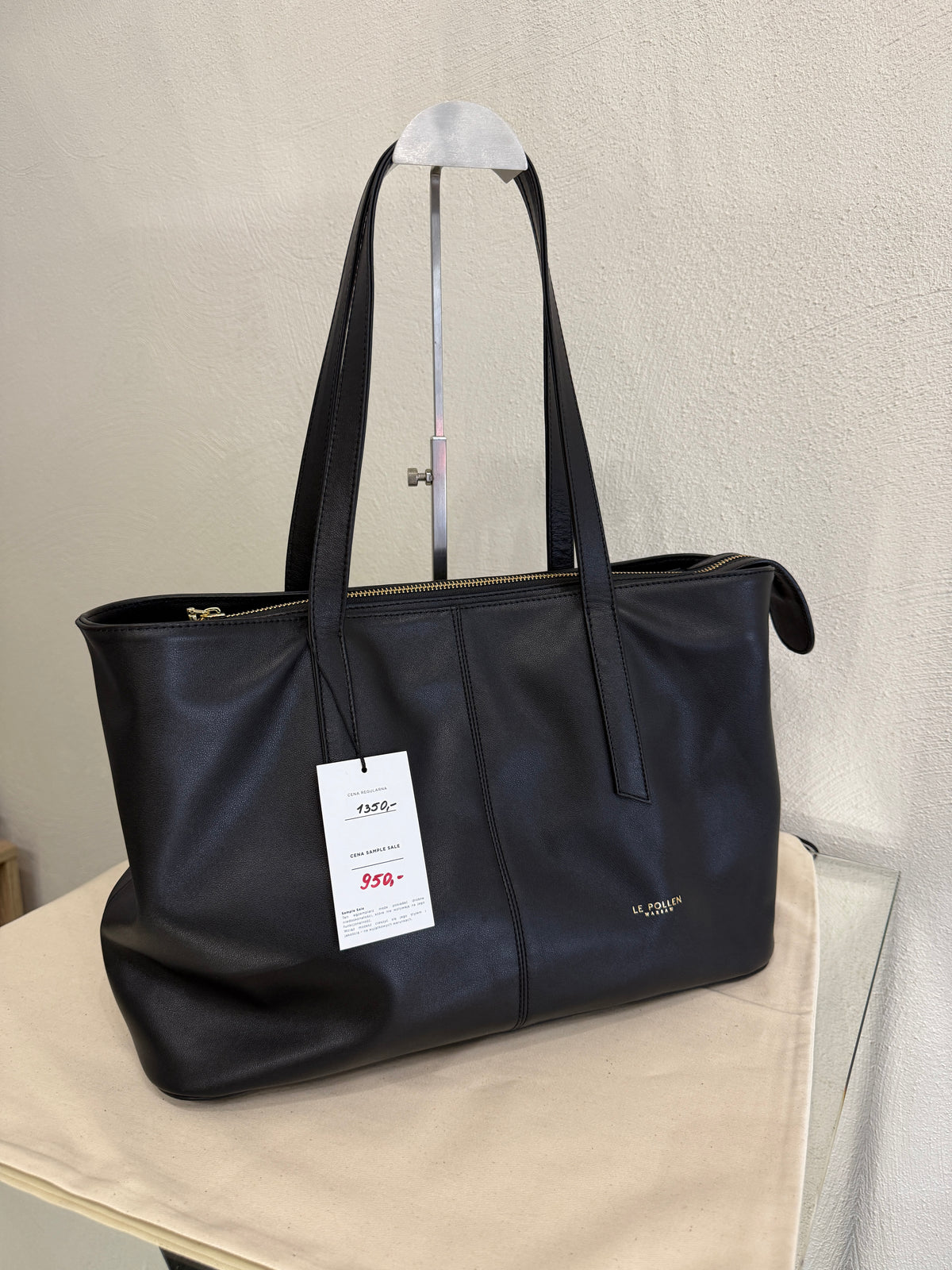 Shopper Noam Midi Black Nappa