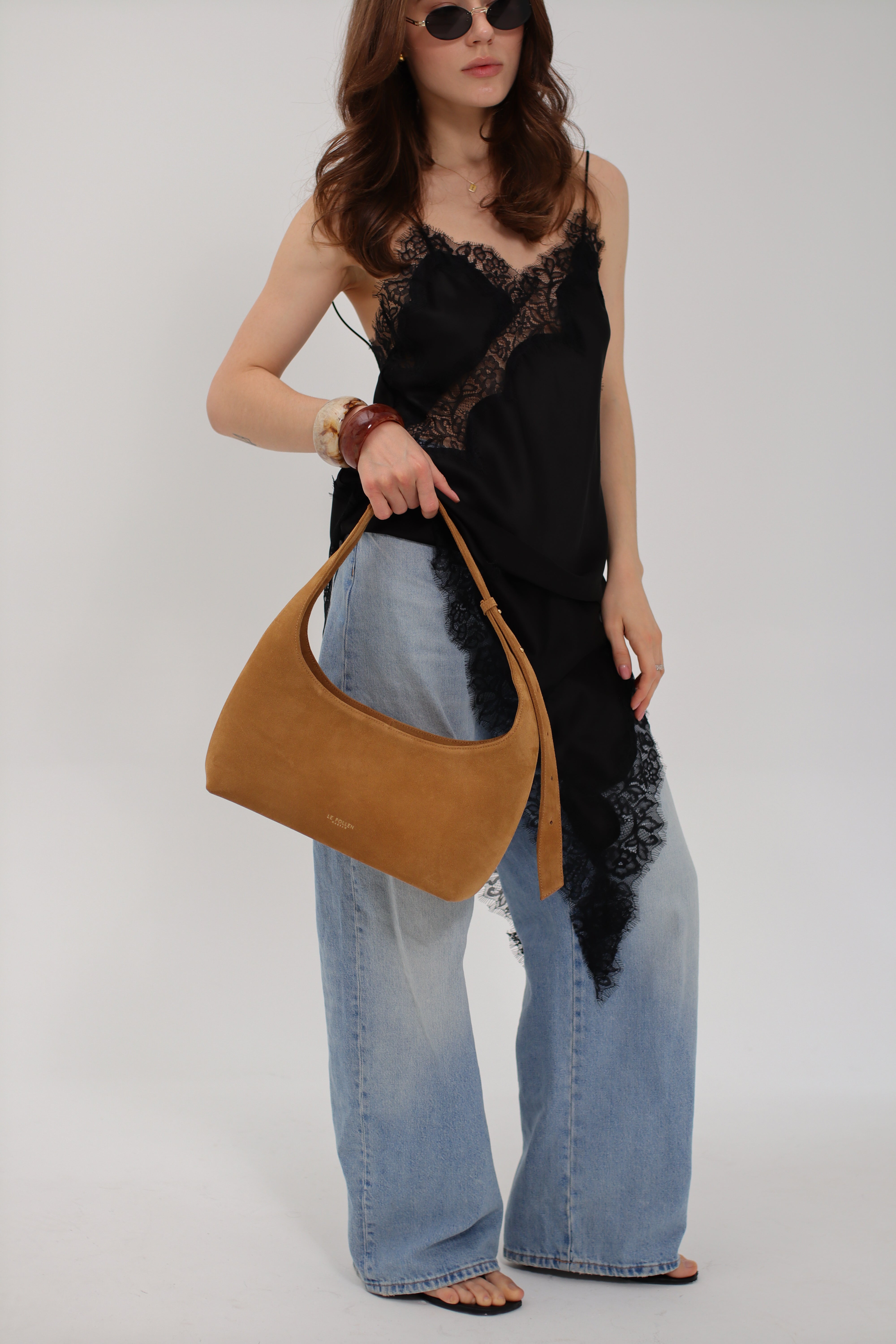 Mini Hobo Honey Suede