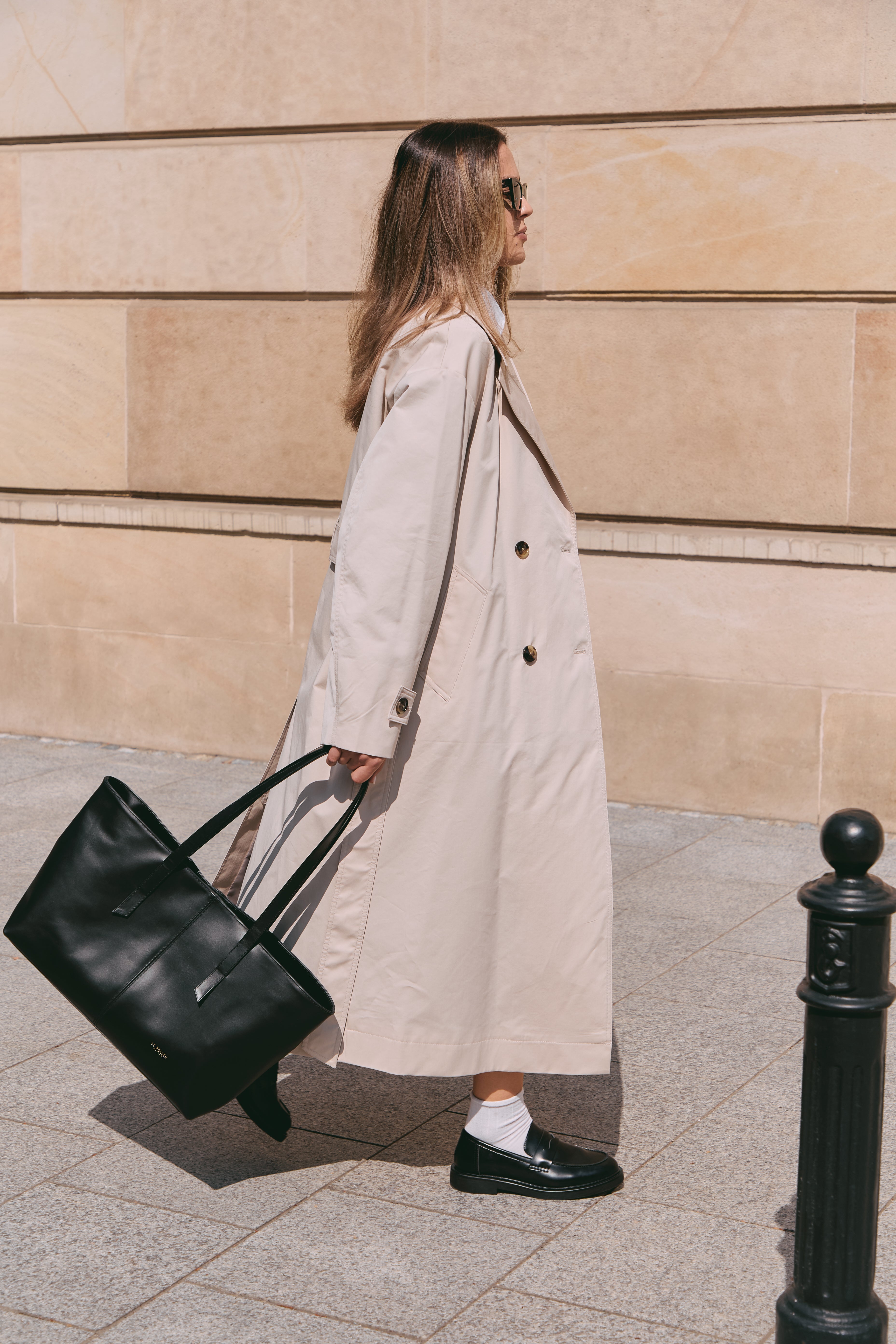 Noam Large Black Nappa