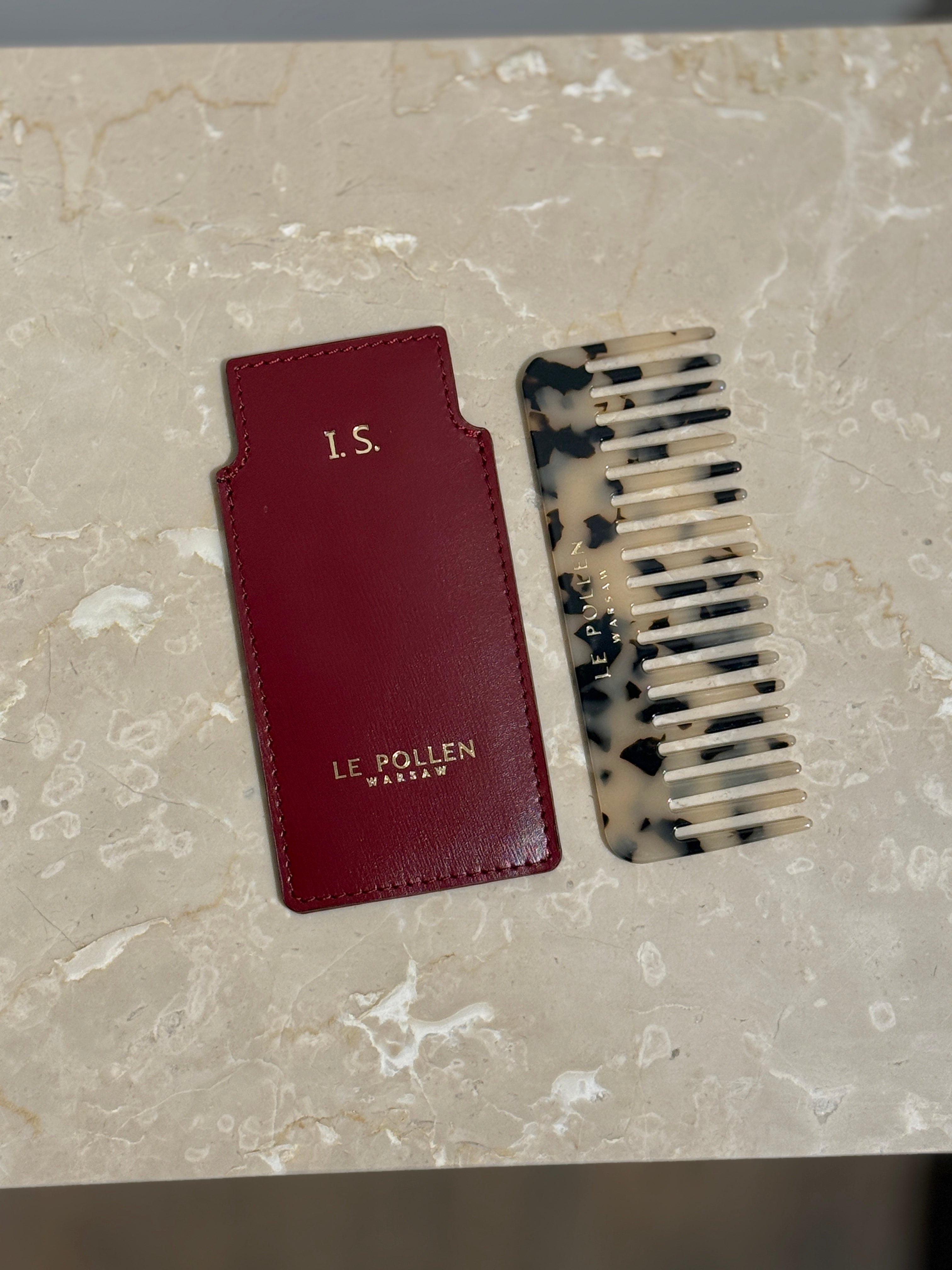 Hair Comb Red Smooth