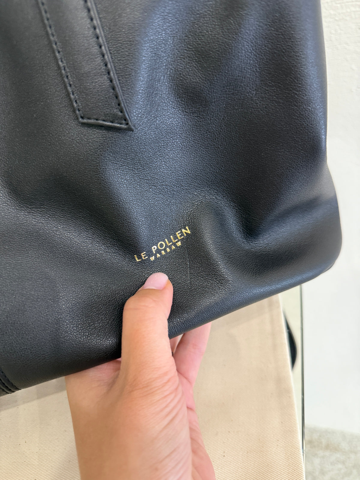 Shopper Noam Midi Black Nappa