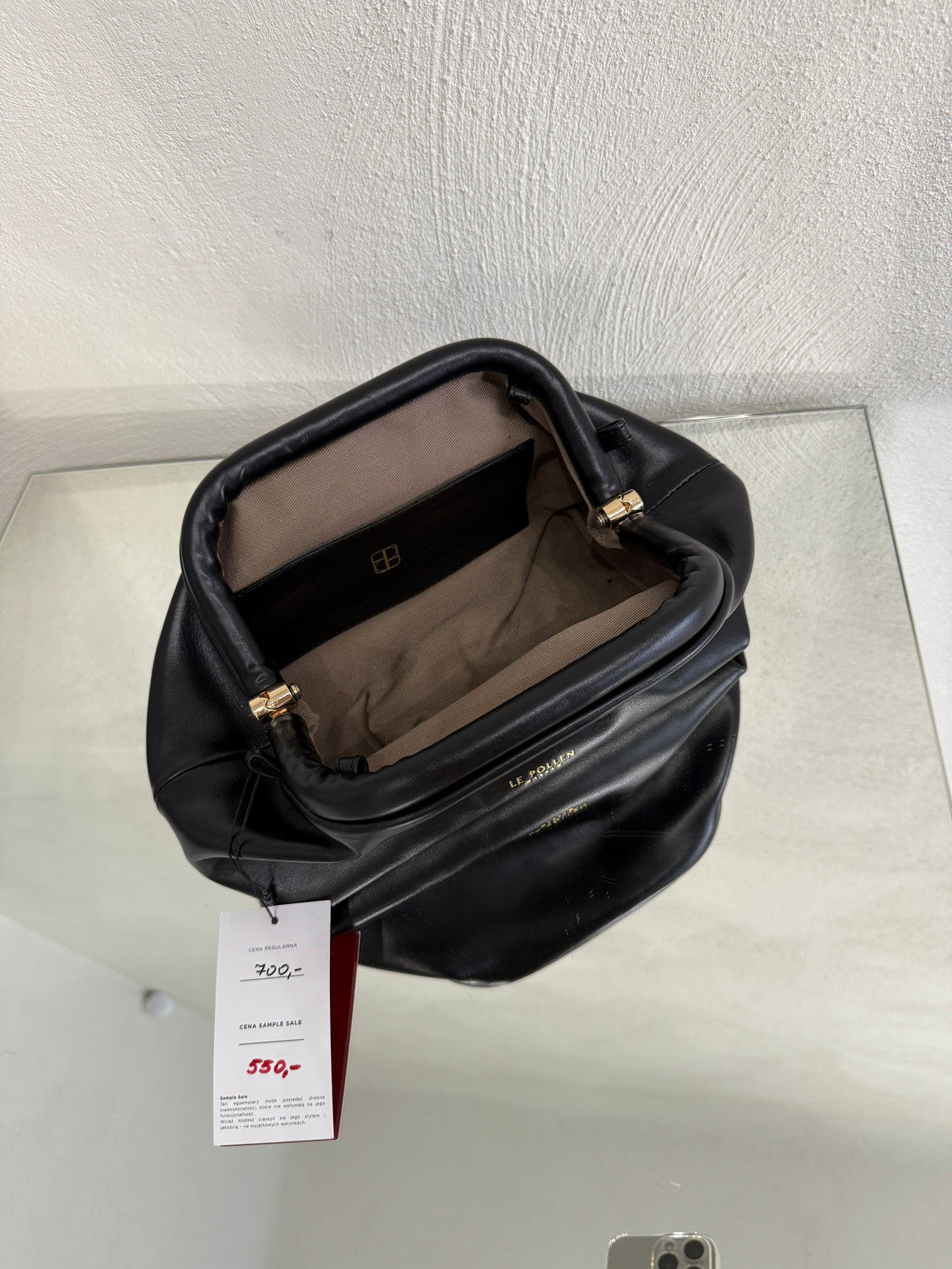 Freya Black Nappa Sample Sale