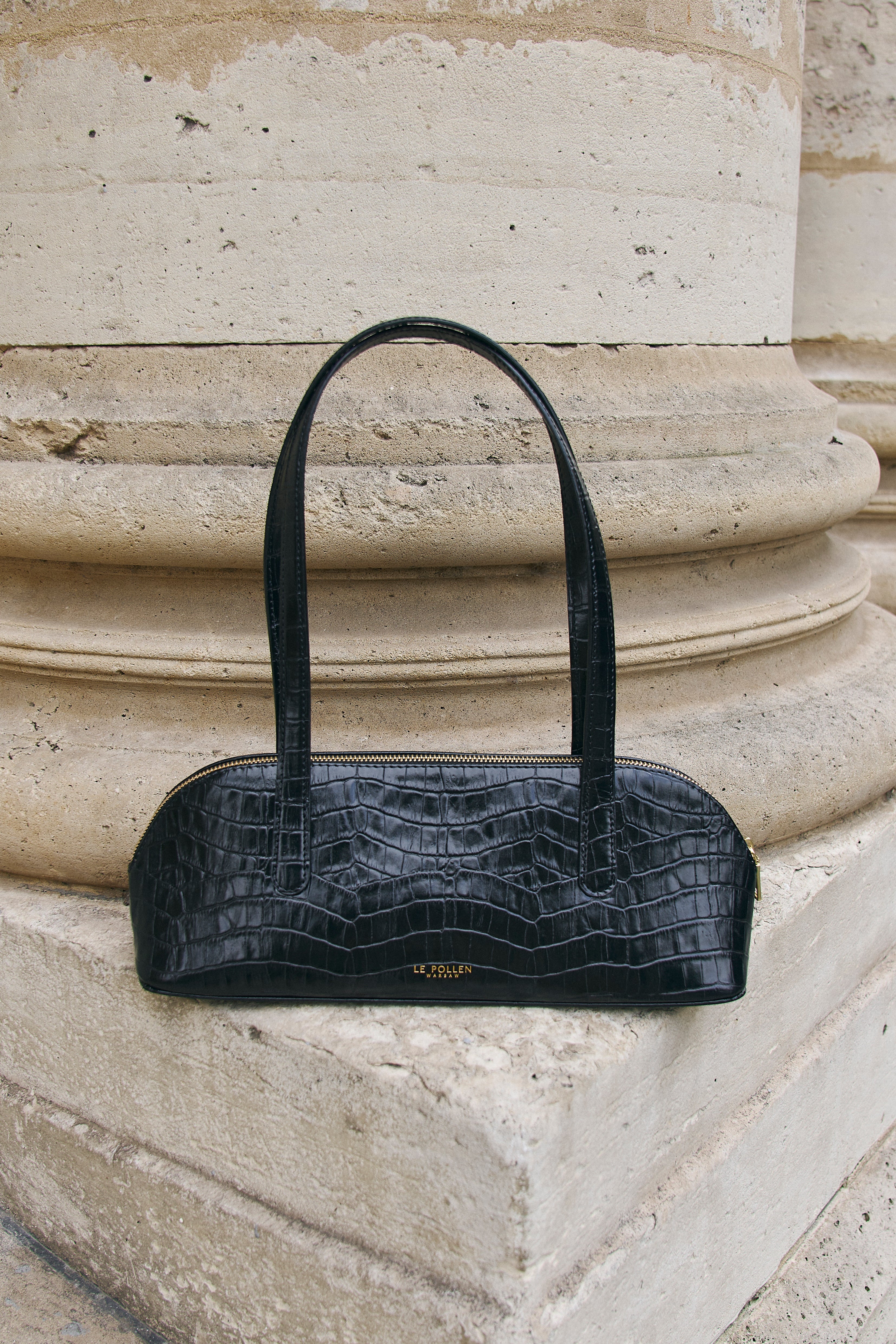 Cassie Black Crocodile