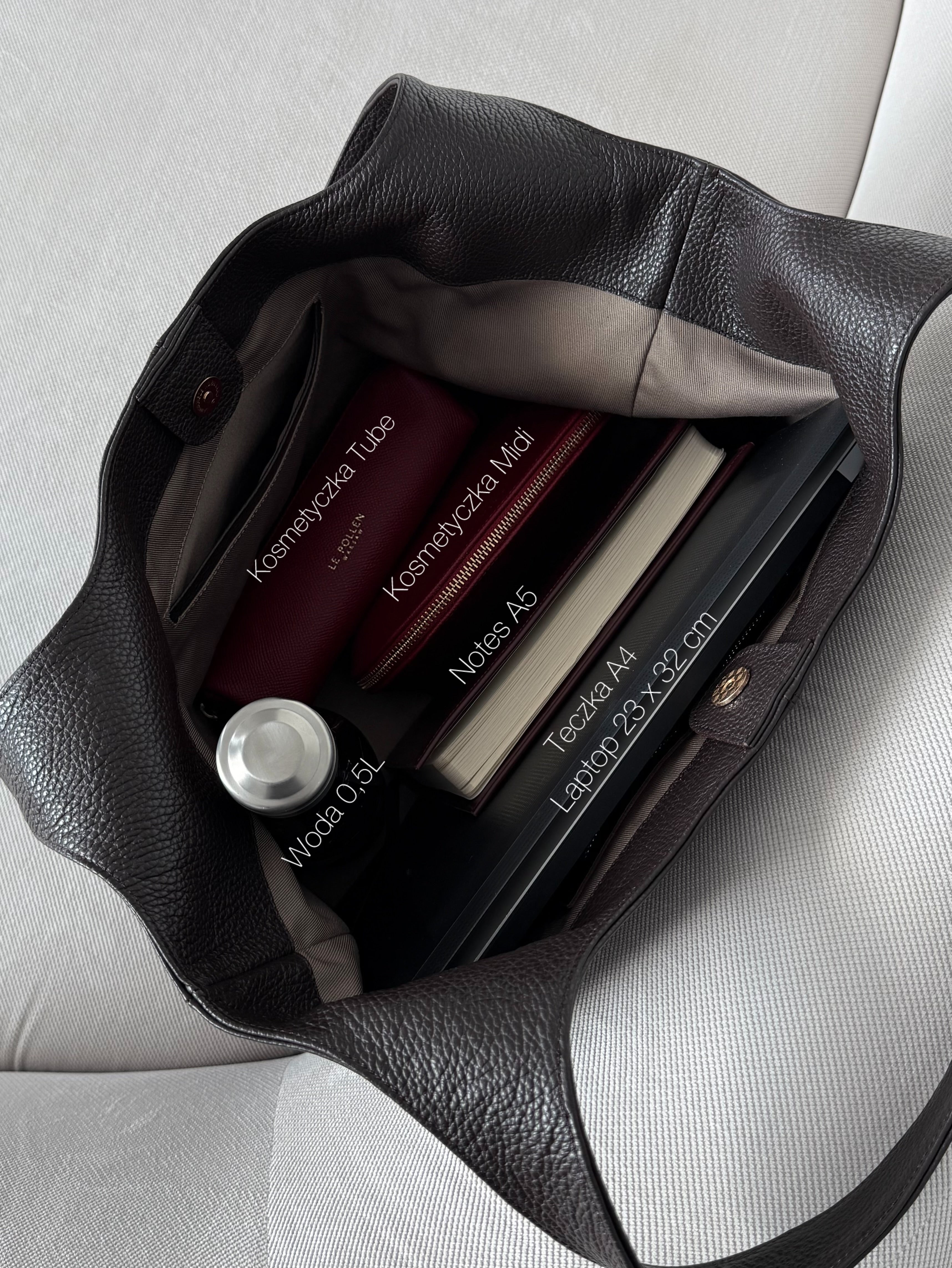 Easy Tote Brown Grain