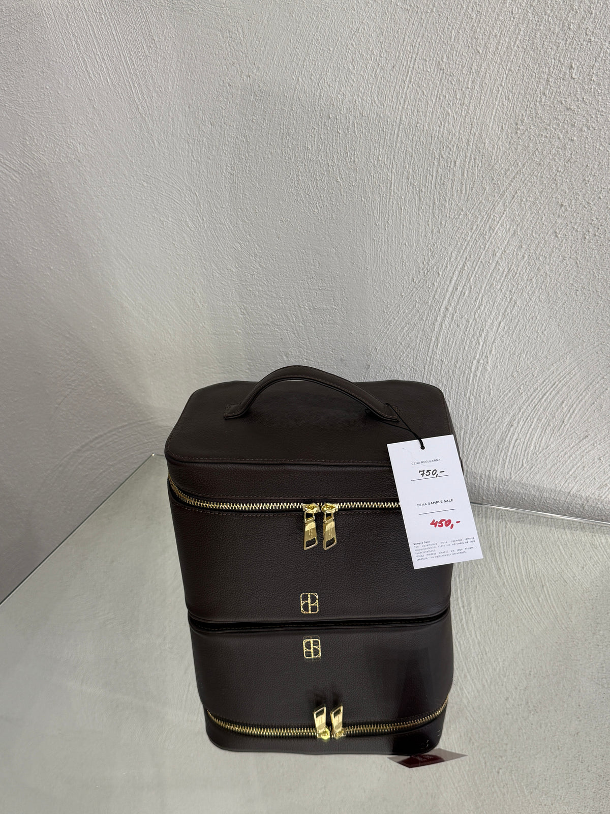 Vanity Case Brown Grain
