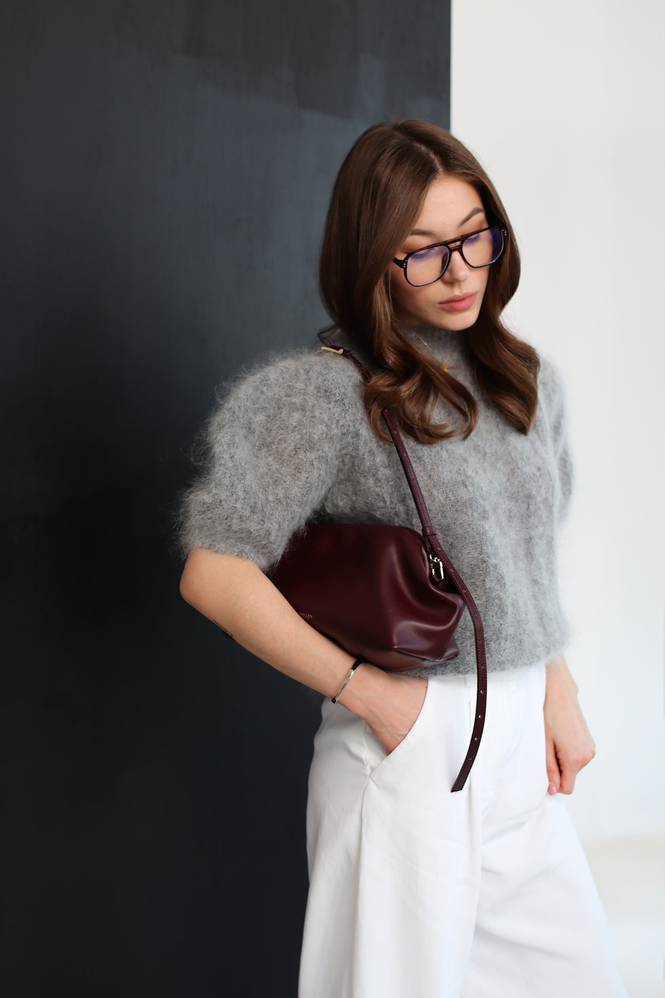 Freya Maxi Burgundy Nappa