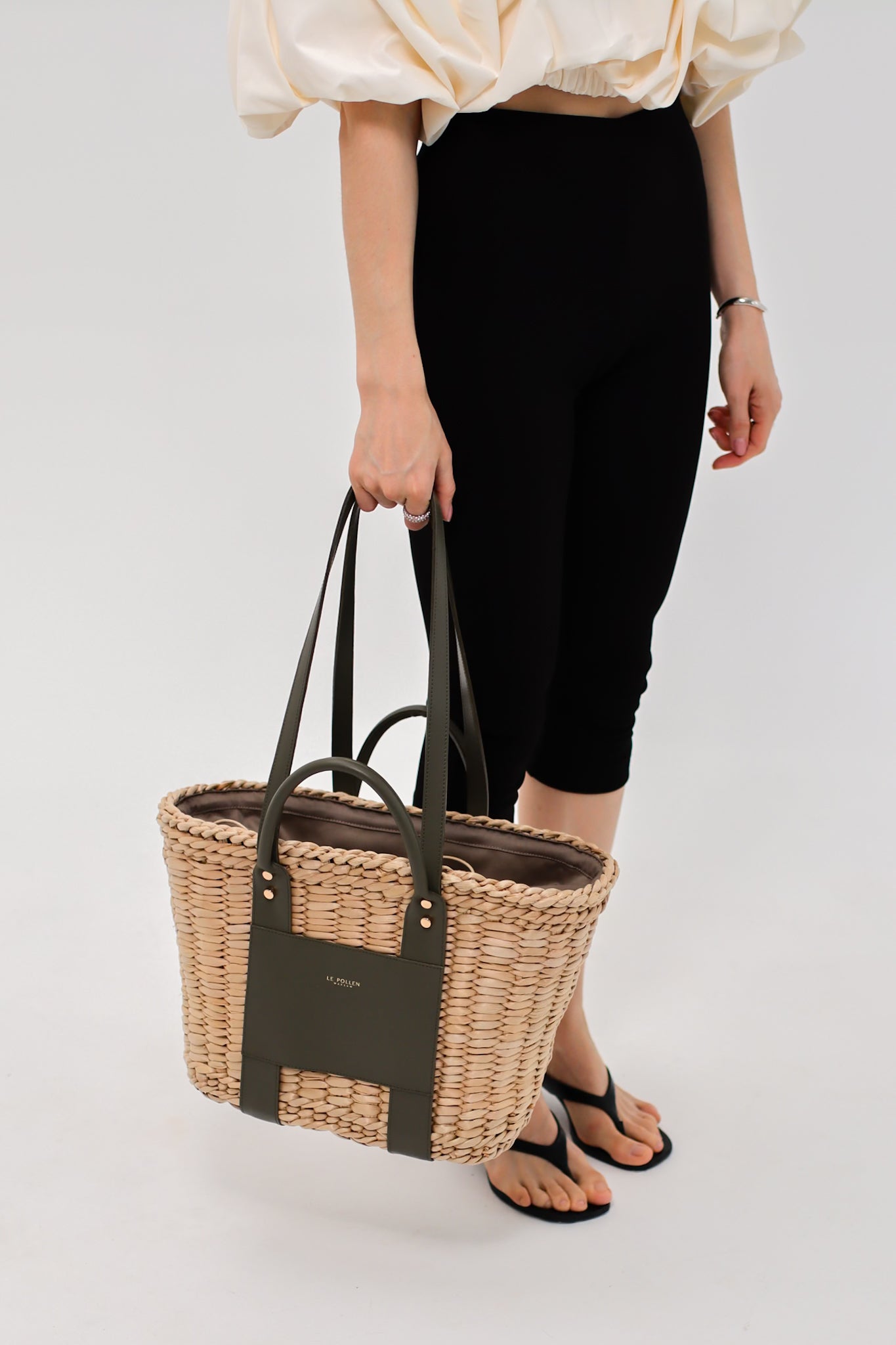 Woven Basket Olive