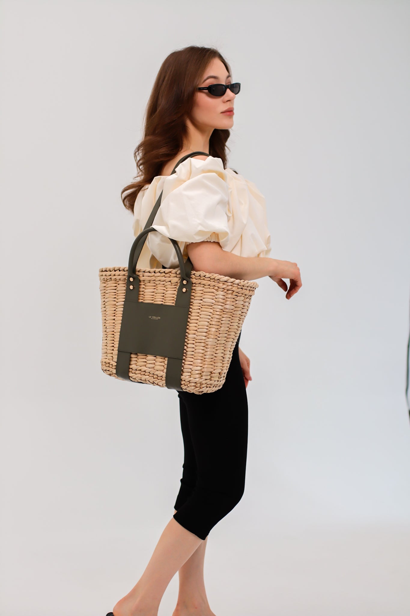 Woven Basket Olive