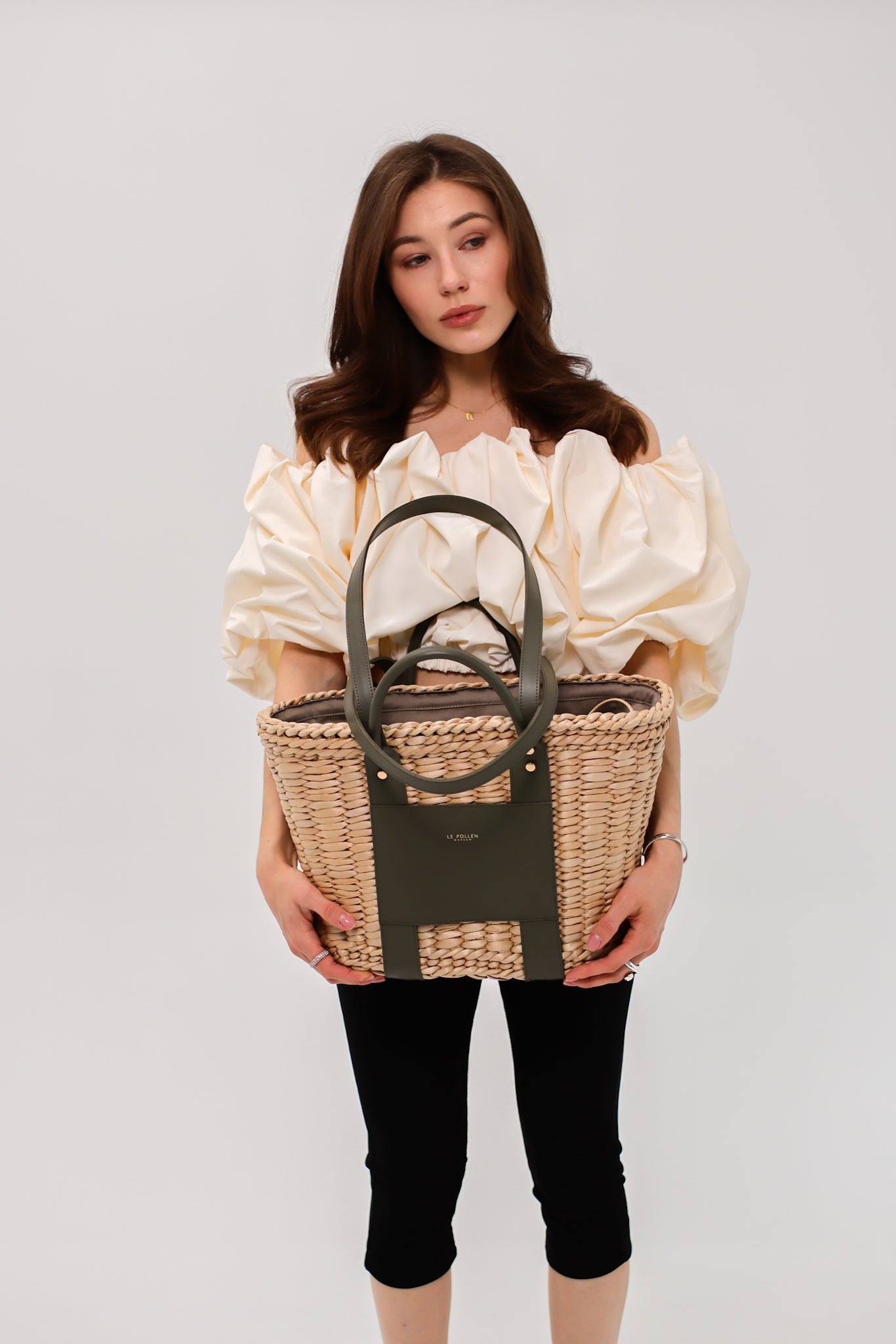 Woven Basket Olive