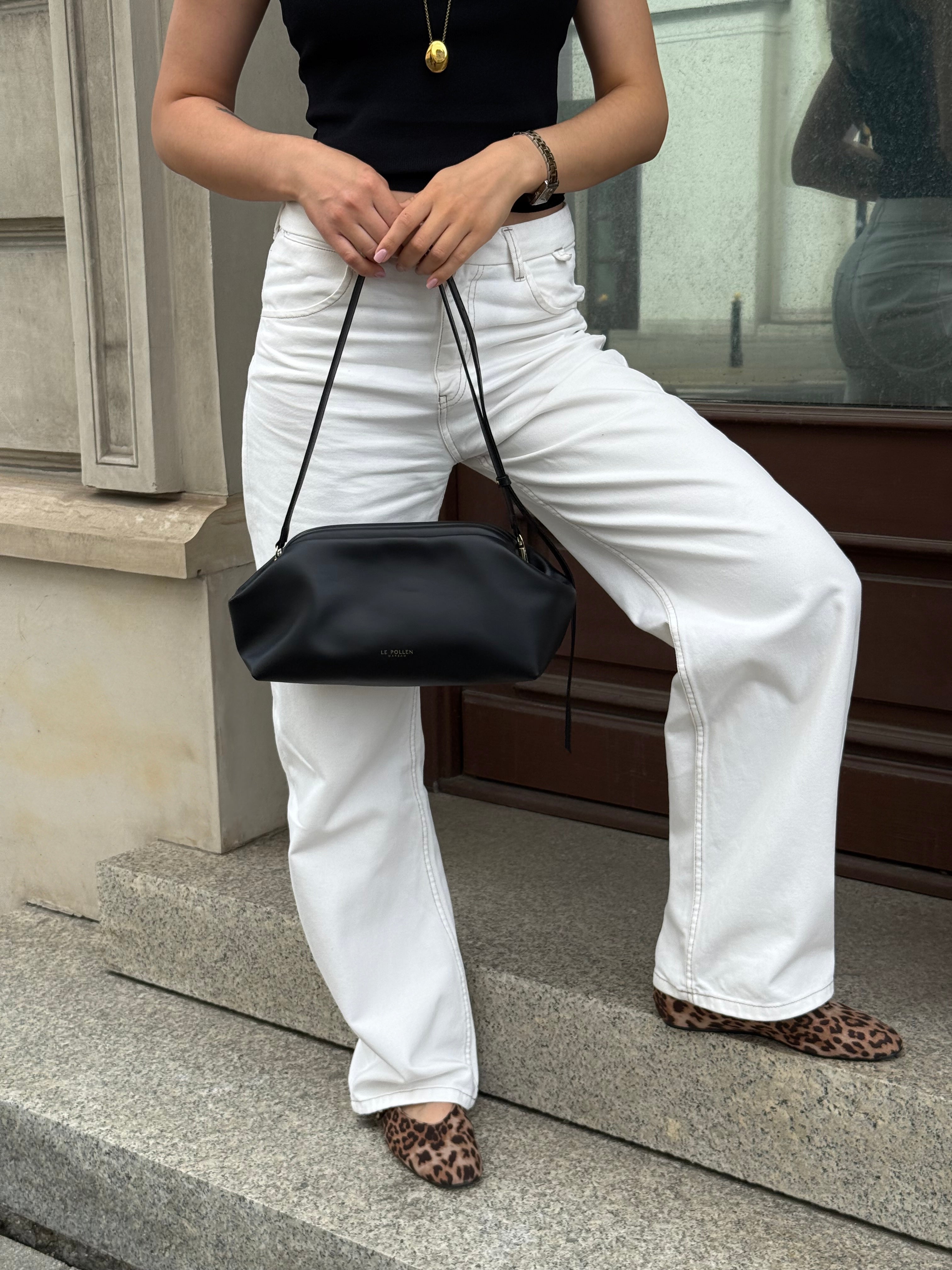 Freya Maxi Black Nappa