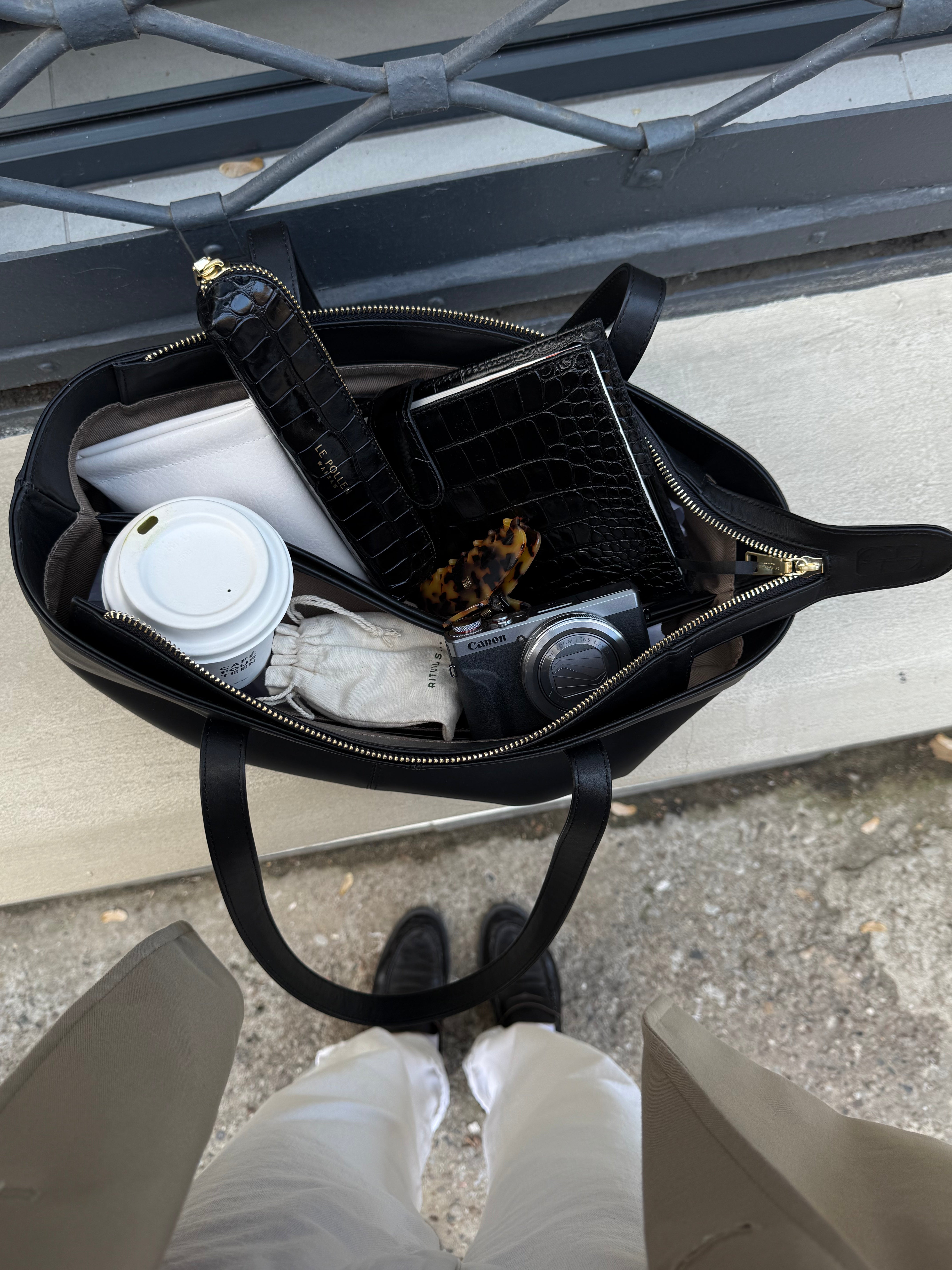 Noam Midi Black Nappa