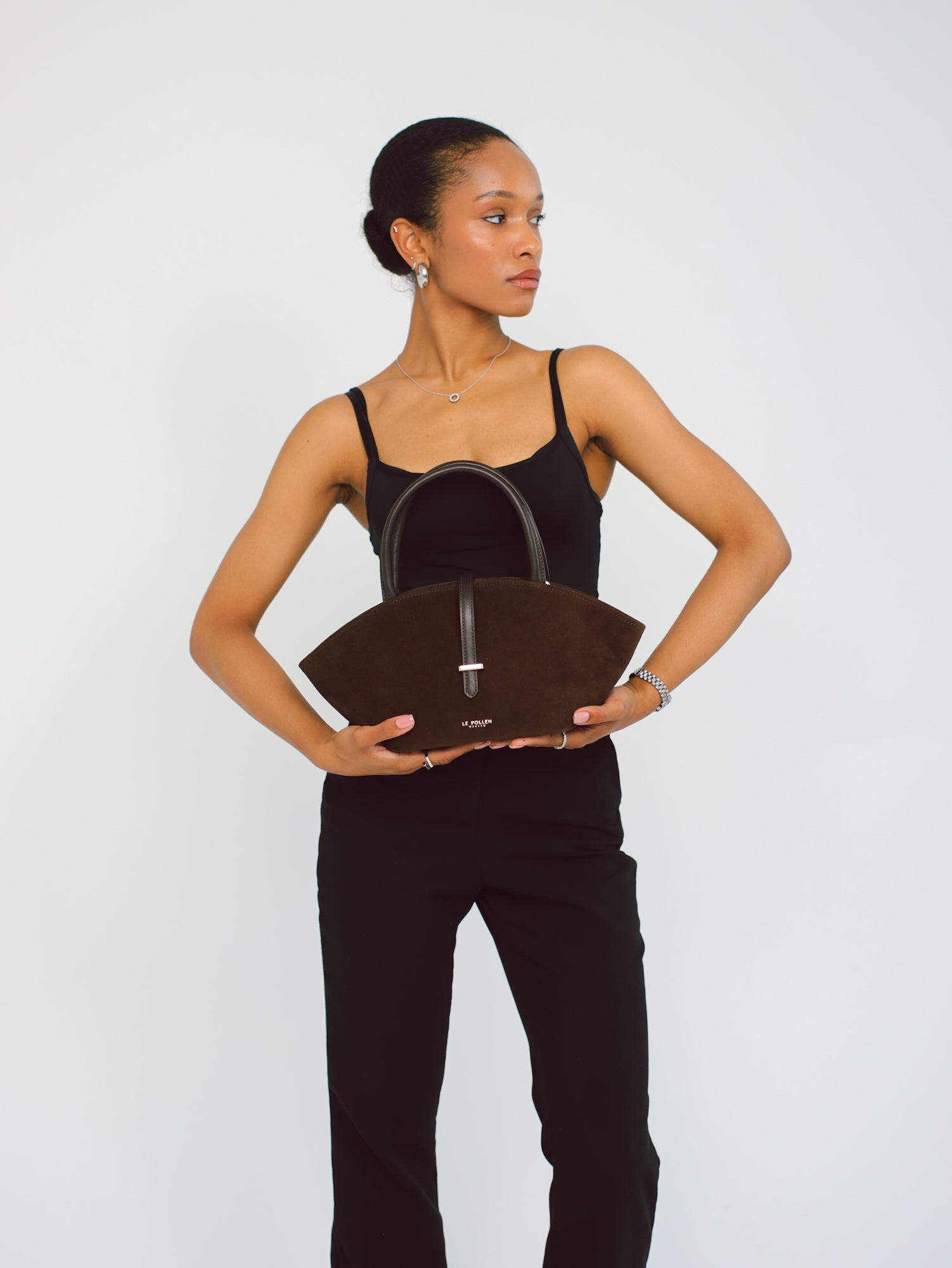 Mini Alva Chocolate Suede