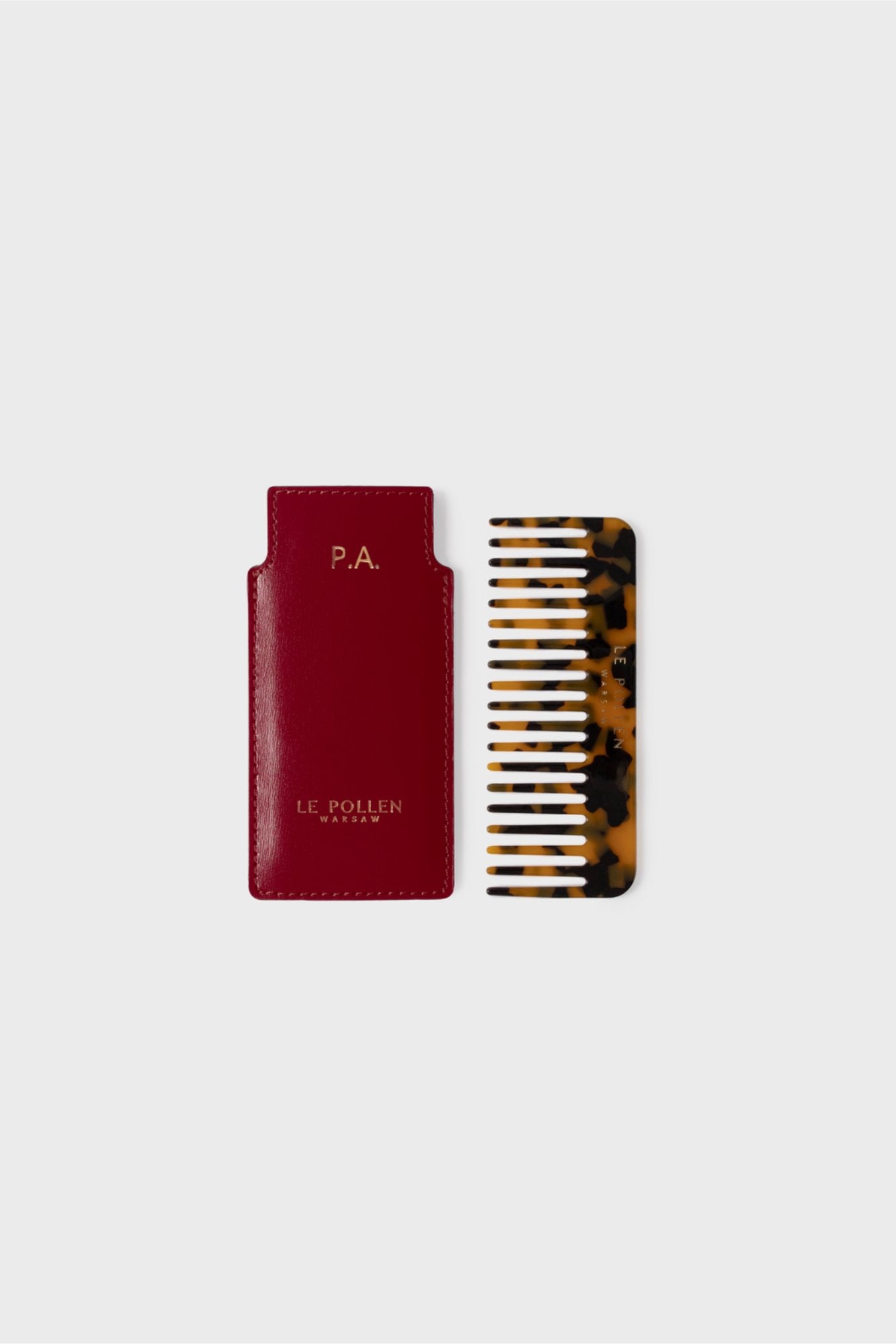 Hair Comb Red Smooth